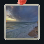 Seeklippen fangen letzte Beleuchtung bei Pomponi Silbernes Ornament<br><div class="desc">Seeklippen fangen das letzte Licht an Pomponi Staat Beach in San Mateo Landkreis,  Kalifornien,  USA � Chuck Haney / DanitaDelimont.com</div>
