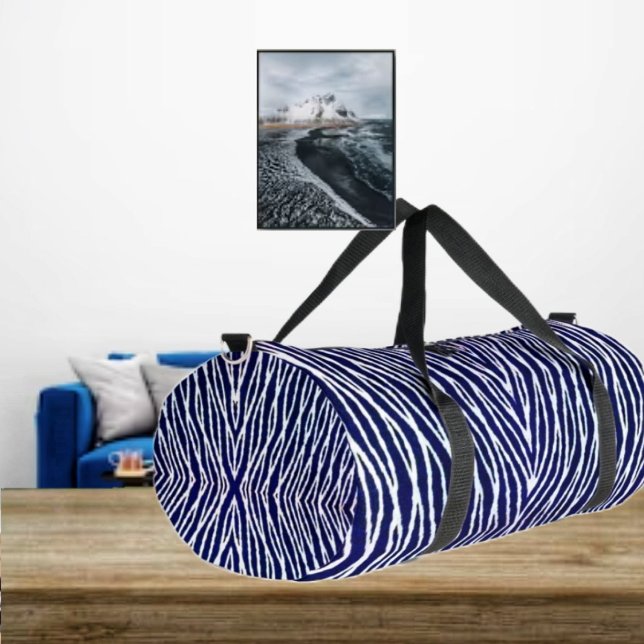 Seekorde Duffle Bag (This duffle bag is sure to stand out, with the Cords of Navy design!)