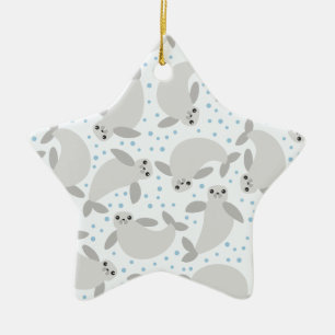 Seekuh Keramikornament