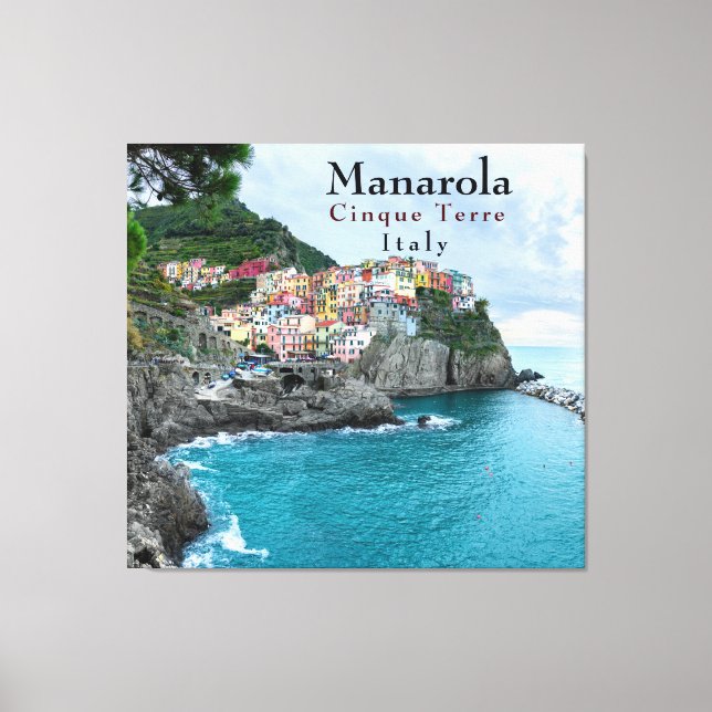 Seeküste Cinque Terre Manarola Italien Leinwanddruck (Vorderseite)