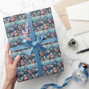 Seelachs lustige Fischbewohner Geschenkpapier