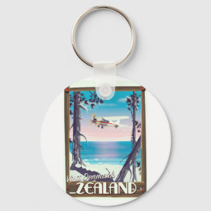 Seeland Dänemark Reiseplakat Schlüsselanhänger