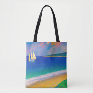 Seelandschaft 09 "Jacht in der Bucht" Tasche