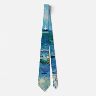 Seelandschaft bei Les Saintes-Maries Fine Art Krawatte