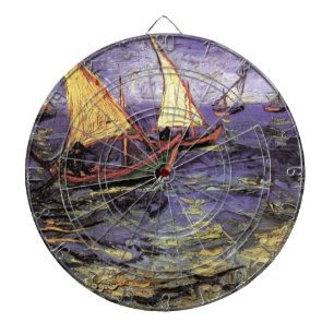 Seelandschaft bei Saintes Maries von Vincent van G Dartscheibe