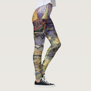 Seelandschaft bei Saintes Maries von Vincent van G Leggings