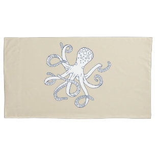 Seeleben-Kraken-Seekissenbezug-König Size Kissenbezug