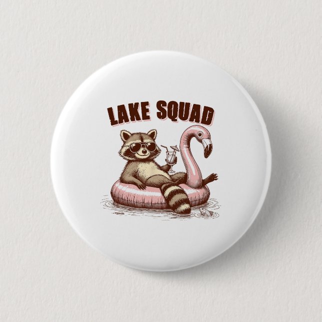 Seeleben Seemodus Seevibes Bootfahren Waschbärsee Button (Vorderseite)