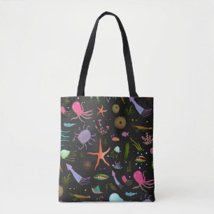 Seelebewesen-Muster Tasche