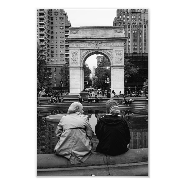 Seelender Moment: Washington Square Park Fotodruck (Vorne)