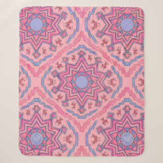 Seelenkreis – Leuchtende Mandala Fleecedecke  Sherpadecke