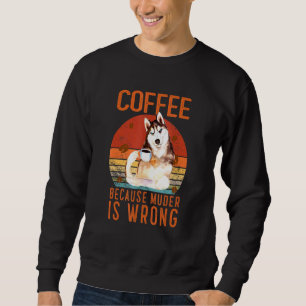 Seelenstiel Husky sibirischen alaskan coffee pu Sweatshirt