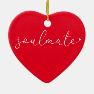Seelenverwandter Definition Chic Script Liebe Herz Keramik Ornament