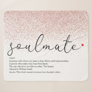 Seelenverwandter Definition Liebe Herz Roségold Gl Sherpadecke