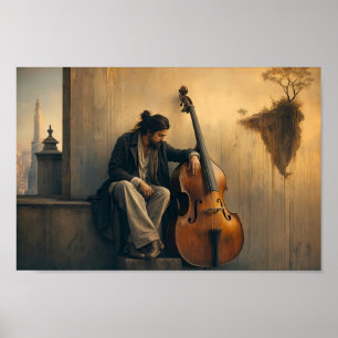 Seelenvolle Bass Einsamkeit Träumeland Poster