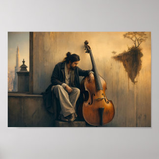 Seelenvolle Bass Einsamkeit Träumeland Poster