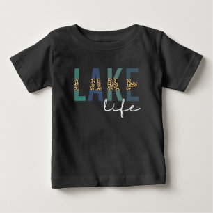 Seeleopard-Typografie mit Seeleben-Motiv Baby T-shirt