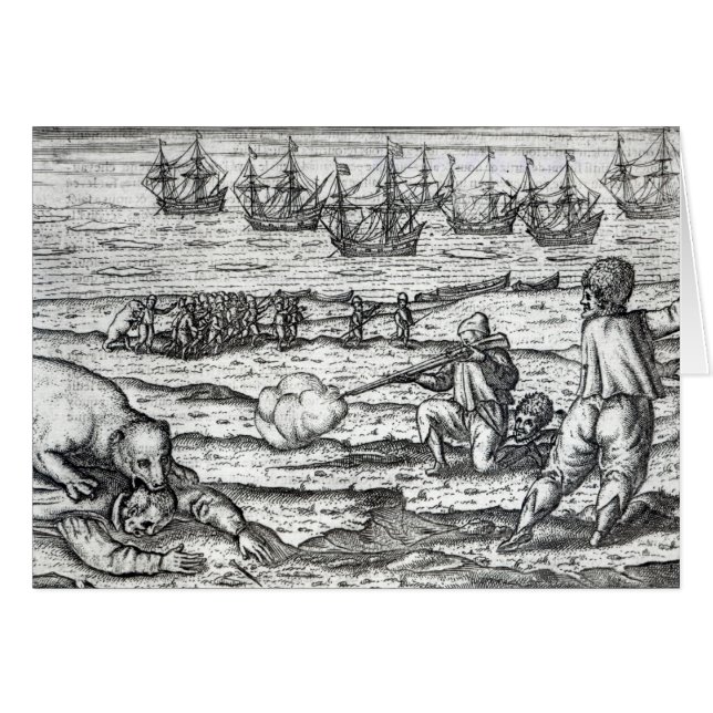 Seeleute angegriffen von den Eisbären (Vorderseite (Horizontal))