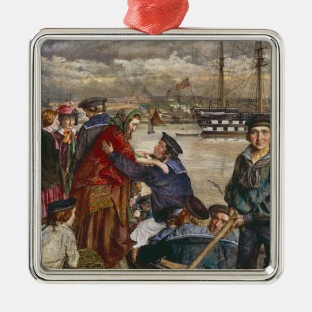 Seeleute und Ehefrauen (von John Lee) Ornament Aus Metall (Vorne)