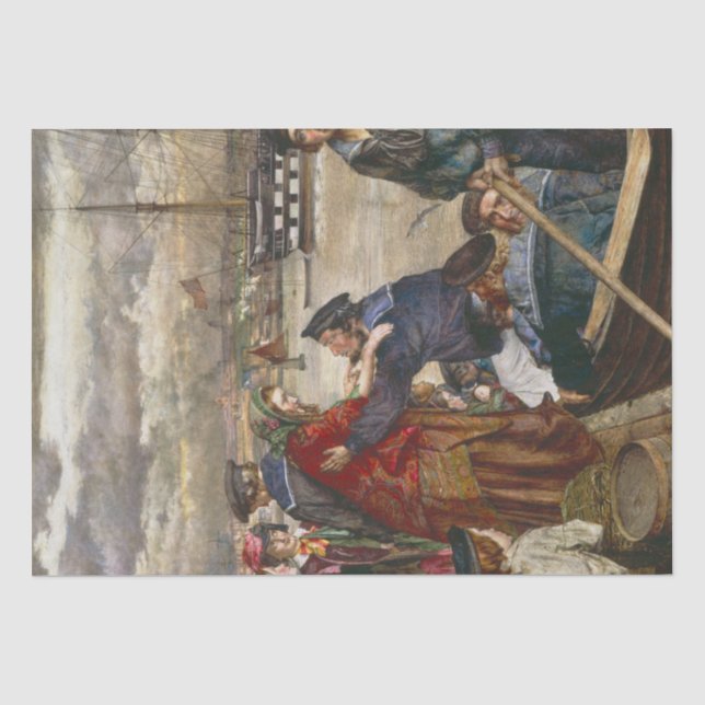 Seeleute und Ehefrauen (von John Lee) Seidenpapier (Vorderseite)