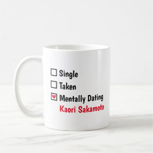 Seelisch Date Kaori Sakamoto Anpassungsstatus Kaffeetasse