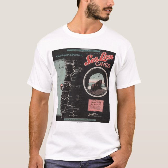 Seelöwe-Höhlen, Florenz, Oregon T-Shirt (Vorderseite)