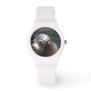 Seelöwe mit einem niedlichen Gesicht Armbanduhr