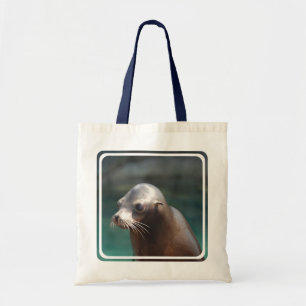 Seelöwe mit einem niedlichen Gesicht Tragetasche