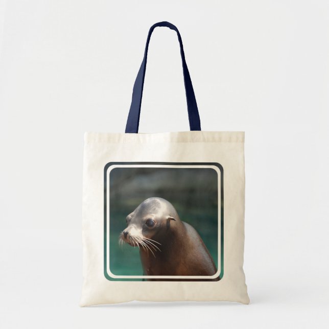 Seelöwe mit einem niedlichen Gesicht Tragetasche (Vorne)