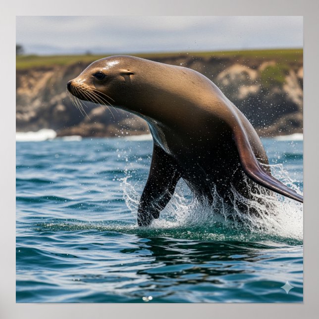 Seelöwe Poster (Vorne)
