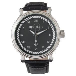 Seeluxusuhrgeschenk mit individuellem Namen Armbanduhr
