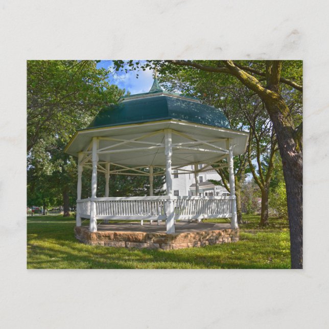 Seelye House Gazebo, Abilene, Kansas Postkarte (Vorderseite)