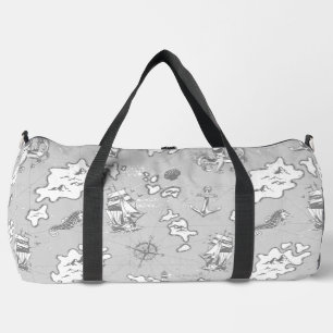 Seemann-Antik-Pirat-Karte Duffle Bag