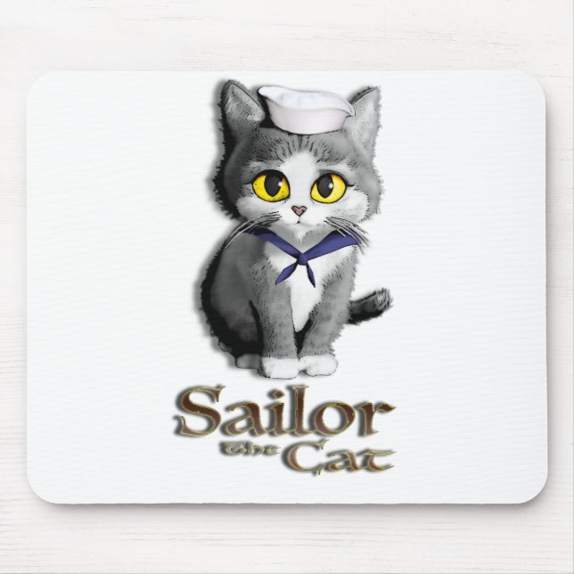 Seemann die Katzen-Mausunterlage Mousepad (Vorne)
