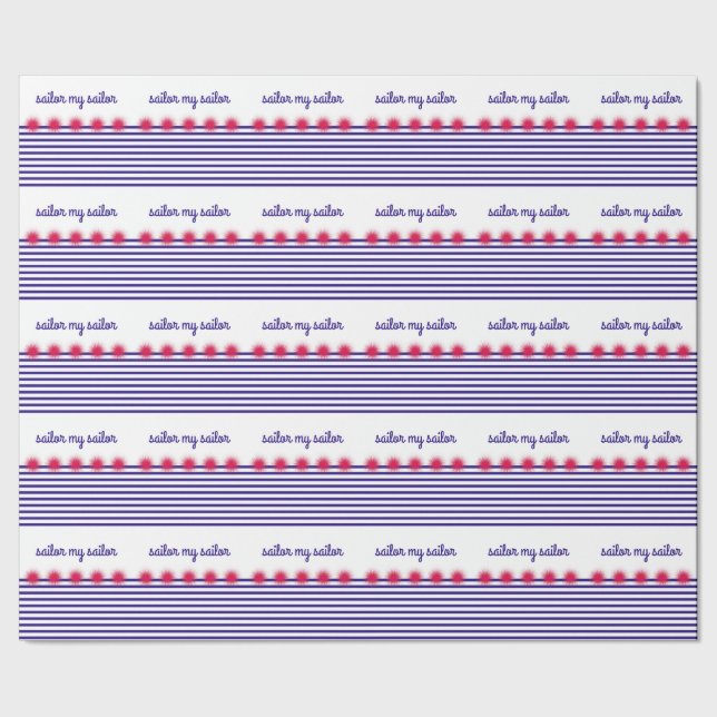 Seemann Geschenkpapier (Saum)