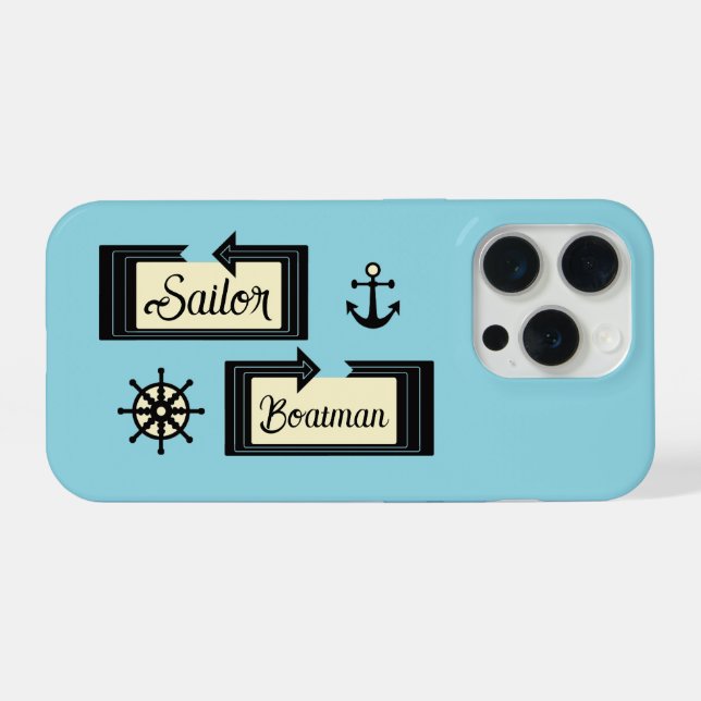 Seemann iPhone 15 Pro Hülle (Rückseite (Horizontal))