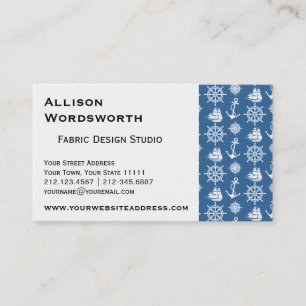 Seemann Schiffs-Kapitän-Nautischblaues und weiße Visitenkarte