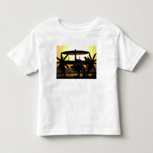 Seemannarbeit über ein E-2C Hawkeye Flugzeug Kleinkind T-shirt