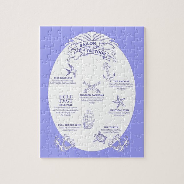 Seemänner und Seaman Tattoos und Meanings (Vertikal)