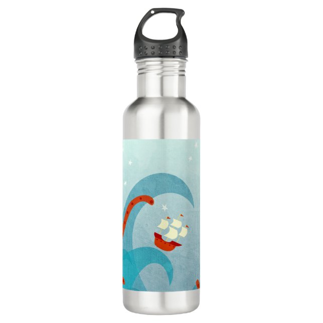 Seemännerin Edelstahlflasche (Vorderseite)
