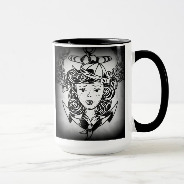 Seemannmädchen-Tasse Tasse (Rechts)