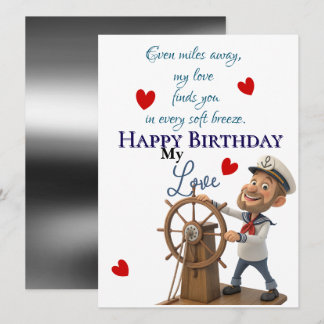 Seemanns Geburtstag Karte