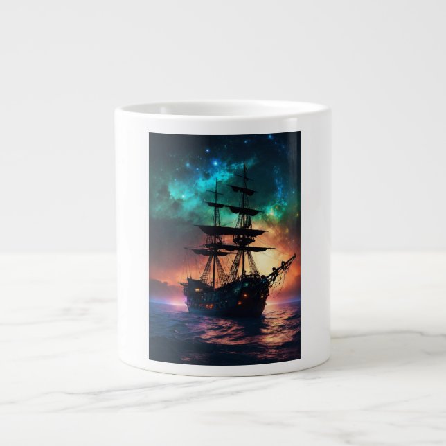 "Seemannsschiff-Cup" Jumbo-Tasse (Vorderseite)