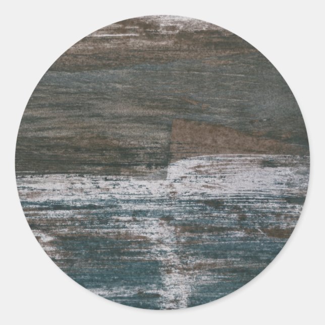 Seemauer II Runder Aufkleber (Vorderseite)