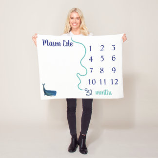 Seemeilenstein-Decke Fleecedecke