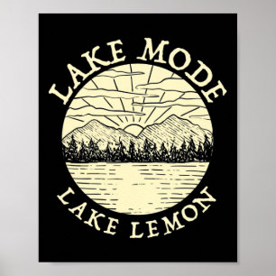 Seemodus Lake Lemon Camping Indiana Camper Familie Poster