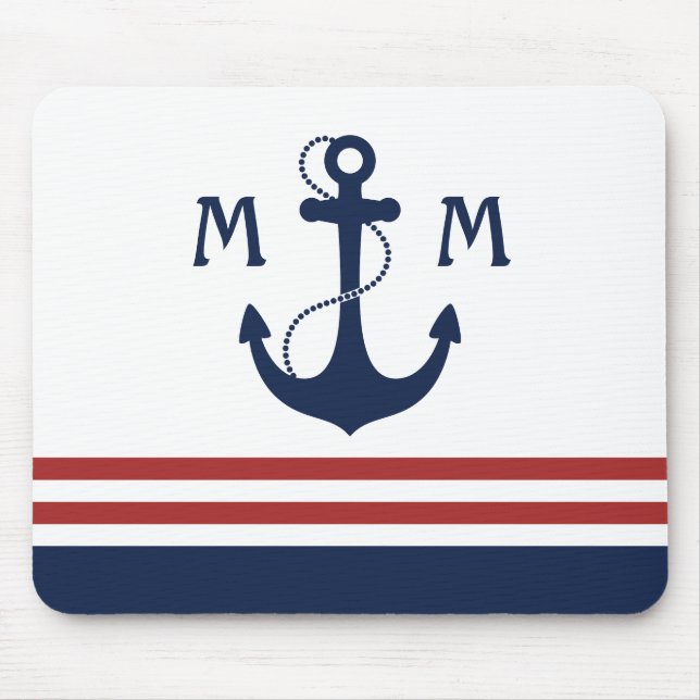 Seemonogramm Mousepad (Vorne)