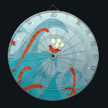 Seemonster Dartscheibe<br><div class="desc">Ein Segelschiff auf einer gefährlichen Reise mit wilden Ozeanwellen und ein zentaktes Monster,  das von den blauen Tiefen des Meeres ausreicht. Ach!</div>