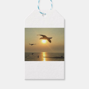 Seemöwe am Sonnenuntergang Geschenkanhänger
