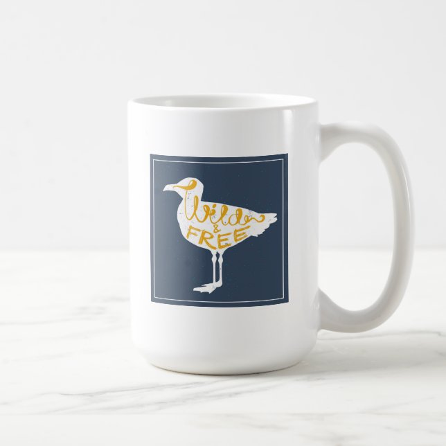 Seemöwe | wild und frei kaffeetasse (Rechts)